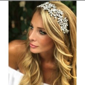 Rhinestones elegant hair piece